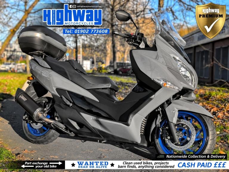 2022 Suzuki Burgman 400 Maxi Scooter with Warranty & 12 Months MOT