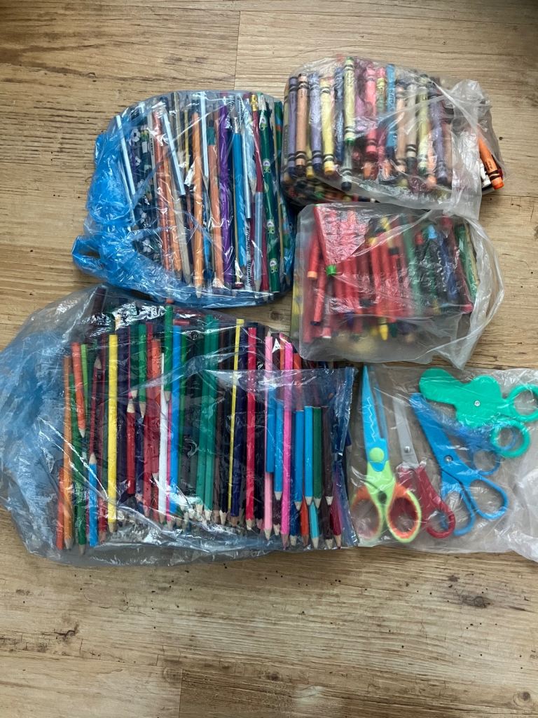 Coloring Pencils, Writing Pencils, Crayons & Crafting Scissors 