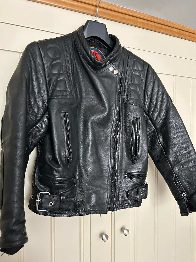 Apache Leather motorbike jacket Black