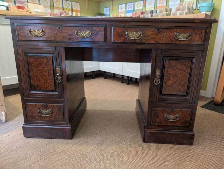 Lovely old desk with drawers and cupboards