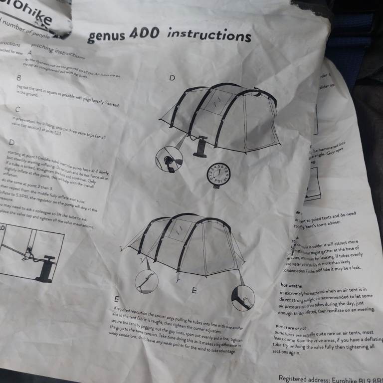 4 man eurohike tent