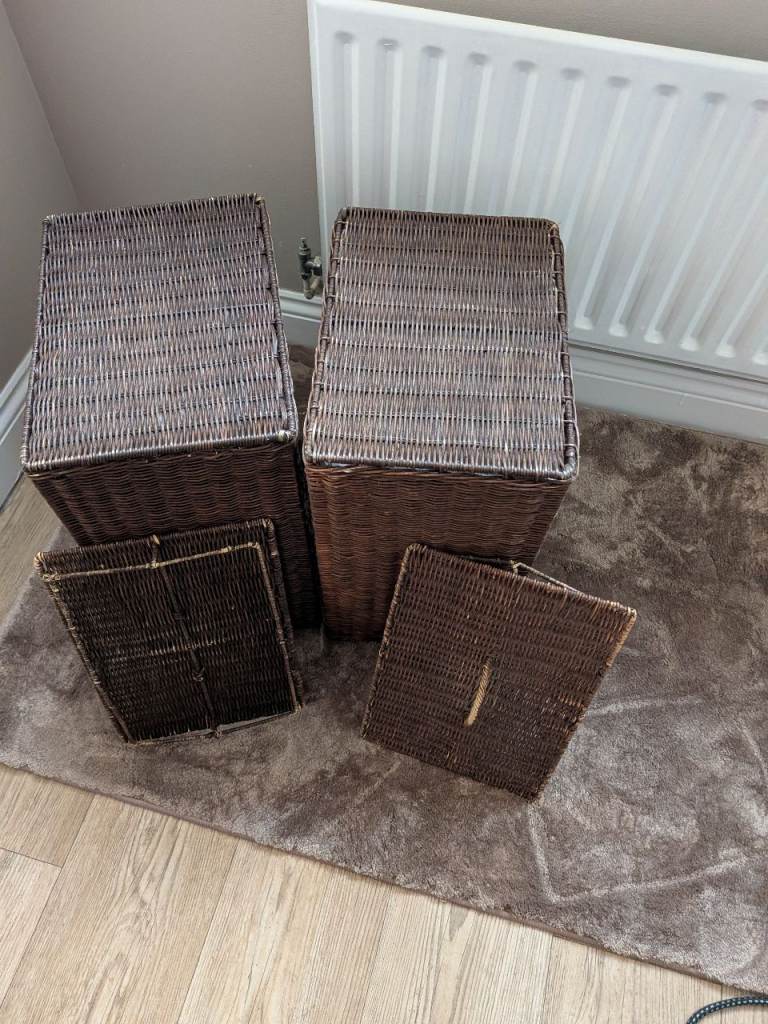 Matching laundry baskets