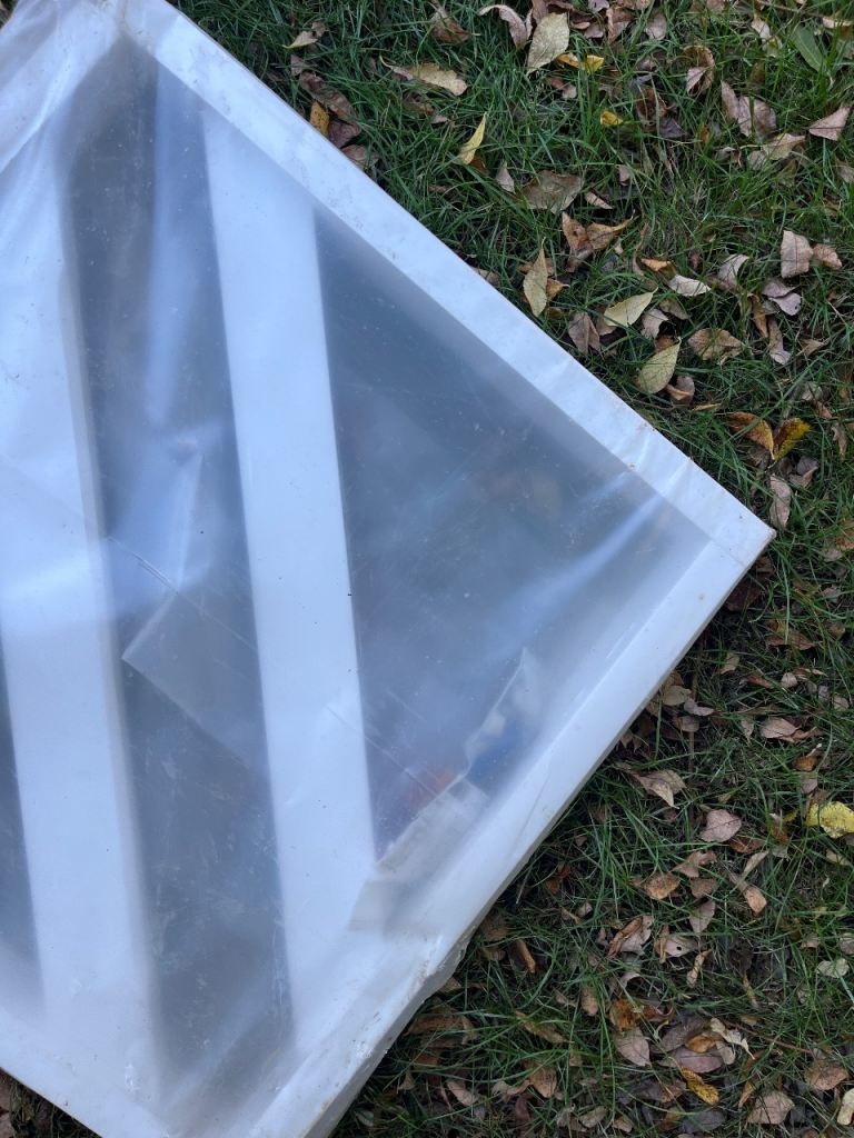 New Plastic Window Frame – White, Unused