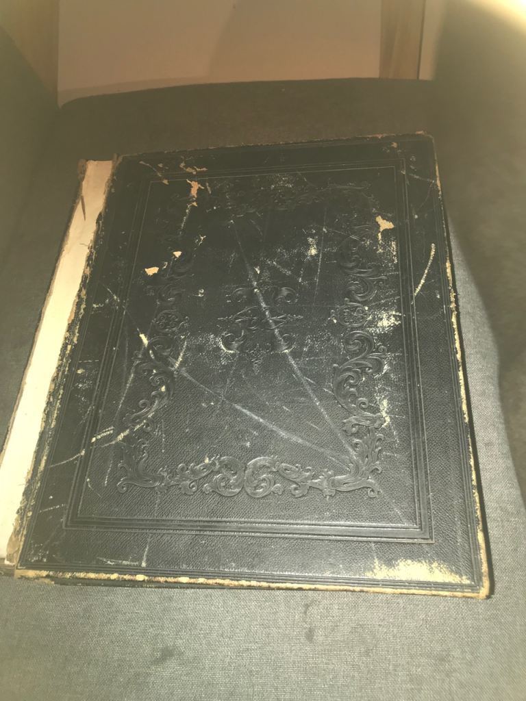 LARGE HOLY BIBLE - OLD AND NEW TESTAMENT YEAR 1847