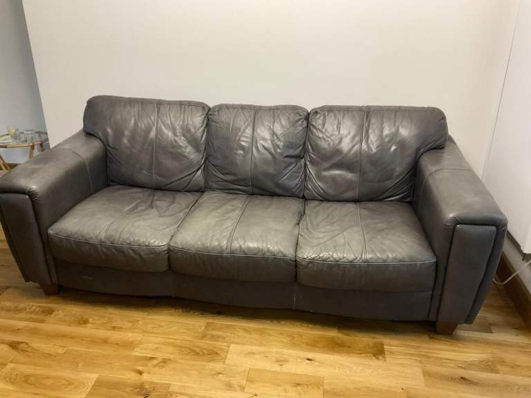  3 seater leather sofa