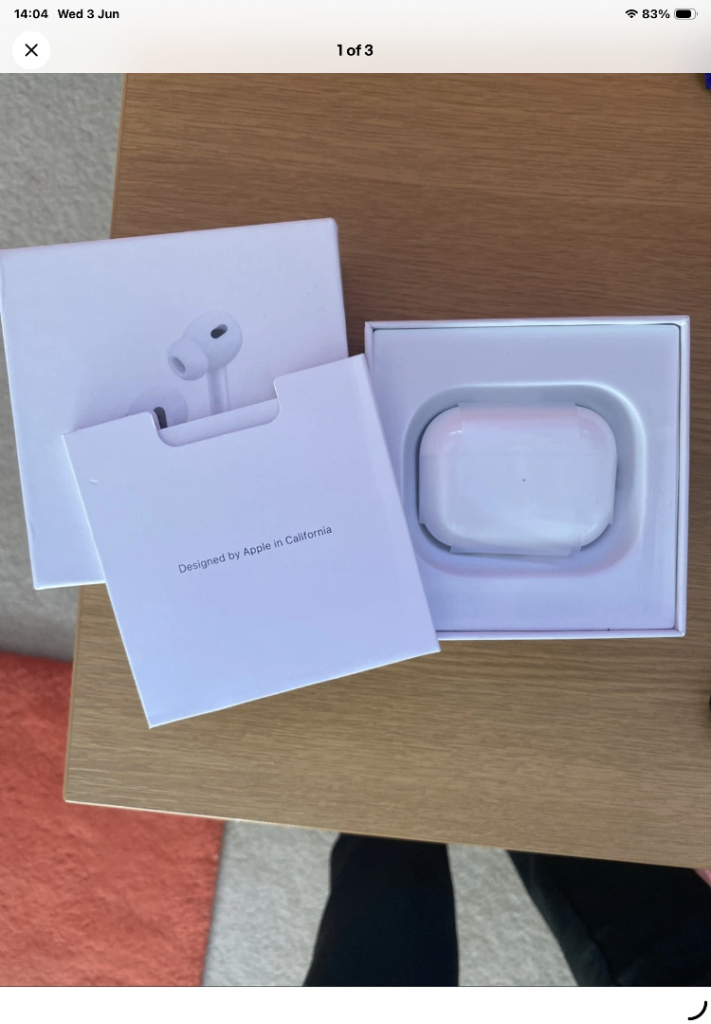 Apple AirPods Pro 2nd Generation with MagSafe Wireless Charging Case . Now reduced to £50