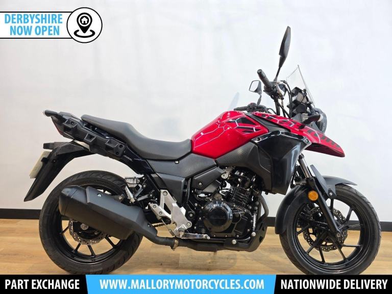 Suzuki V-Strom 250 Red 2018 ABS, Clear Screen, Gear Indicator