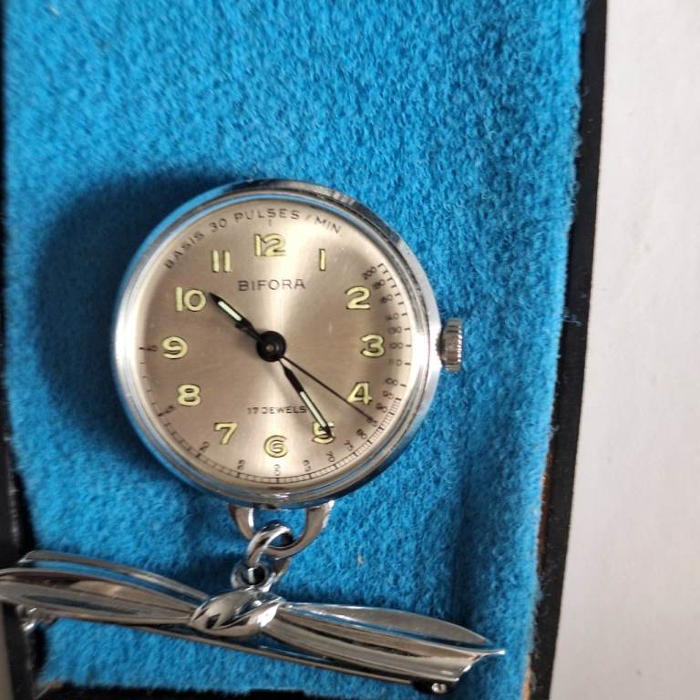 Biforo Swiss German Nurses Bow Pin watch