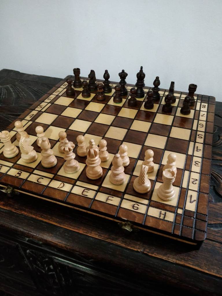 Chess and checkers set