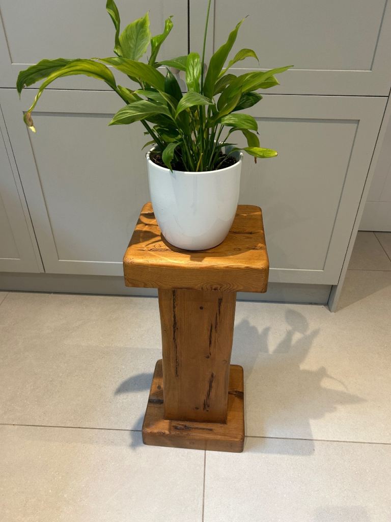Solid Oak Plant Stand