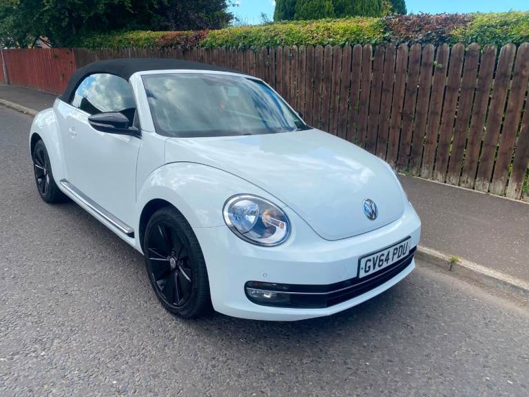 2015 Volkswagen BEETLE Convertible White Sport tdi 2.0