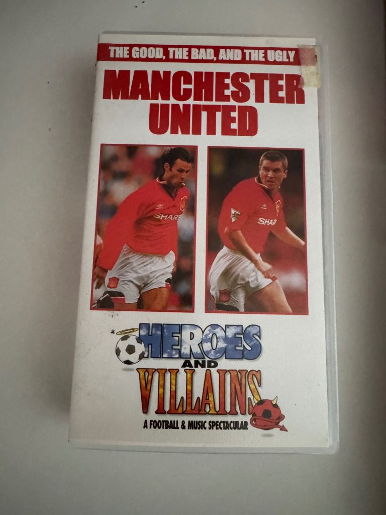 Mixed Football Manchester United 12 VHS Tapes (Price Includes Local Delivery) 