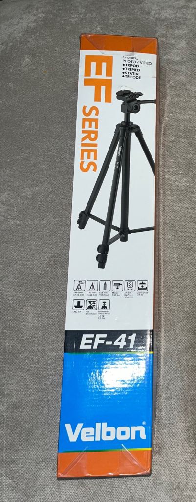 image for Velbon EF 41 camera tripod - in box 