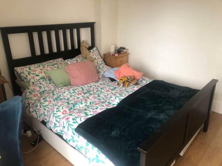 FREE Ikea Hemnes black double bed