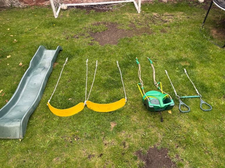Swings and slide (no frame)
