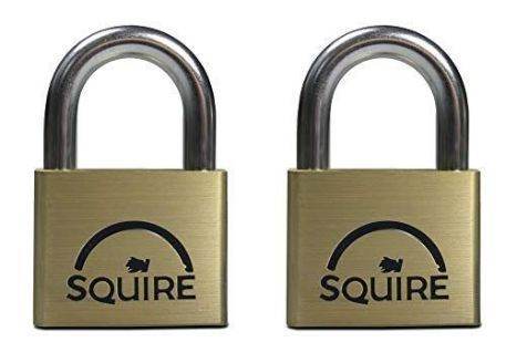 Henry Squire LN5T 2 X LN5KA LN5T Lion Brass Padlocks 50mm (2)