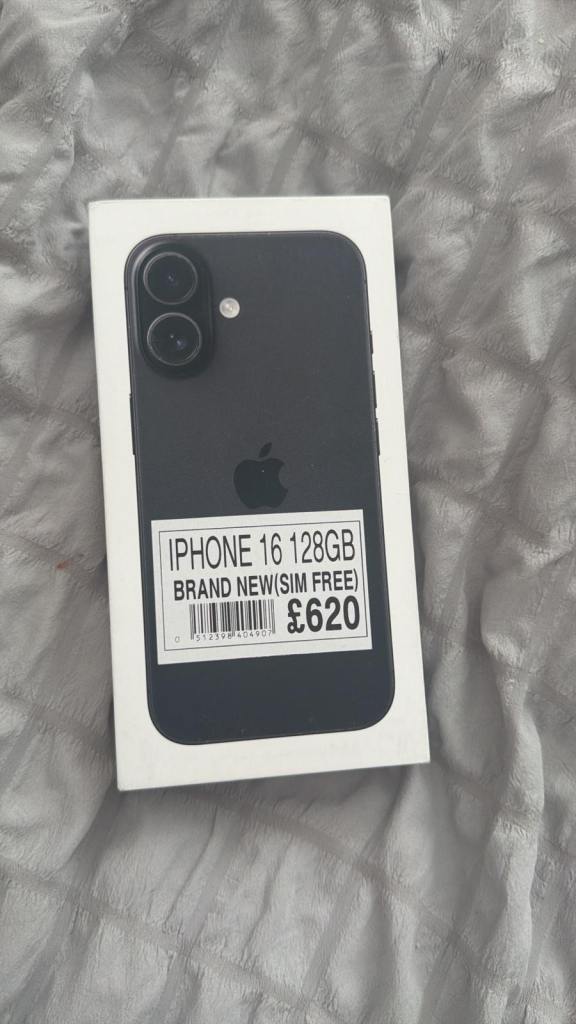 iPhone 16 128gb black 3 days old 