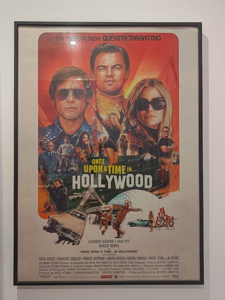 Framed Tarantino once upon a time in Hollywood poster