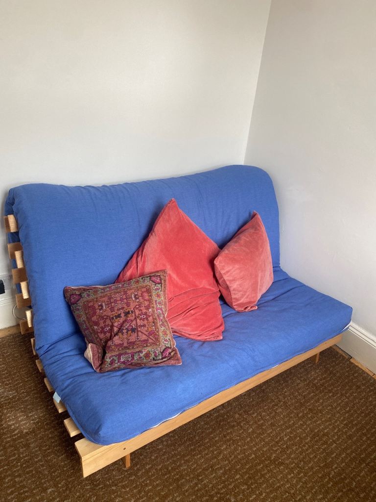 Blue futon 