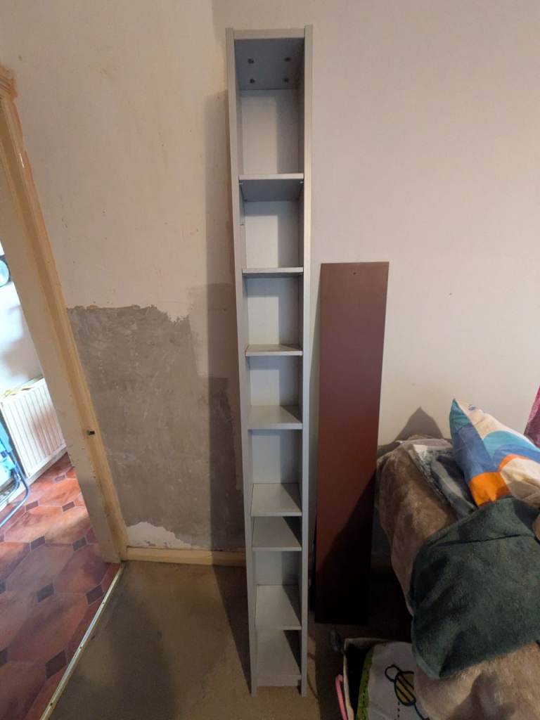 Silver DVD/CD storage tower IKEA style 