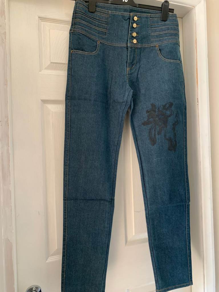 New Francesco Donni Ladies Size Small High Waist Jeans IP1
