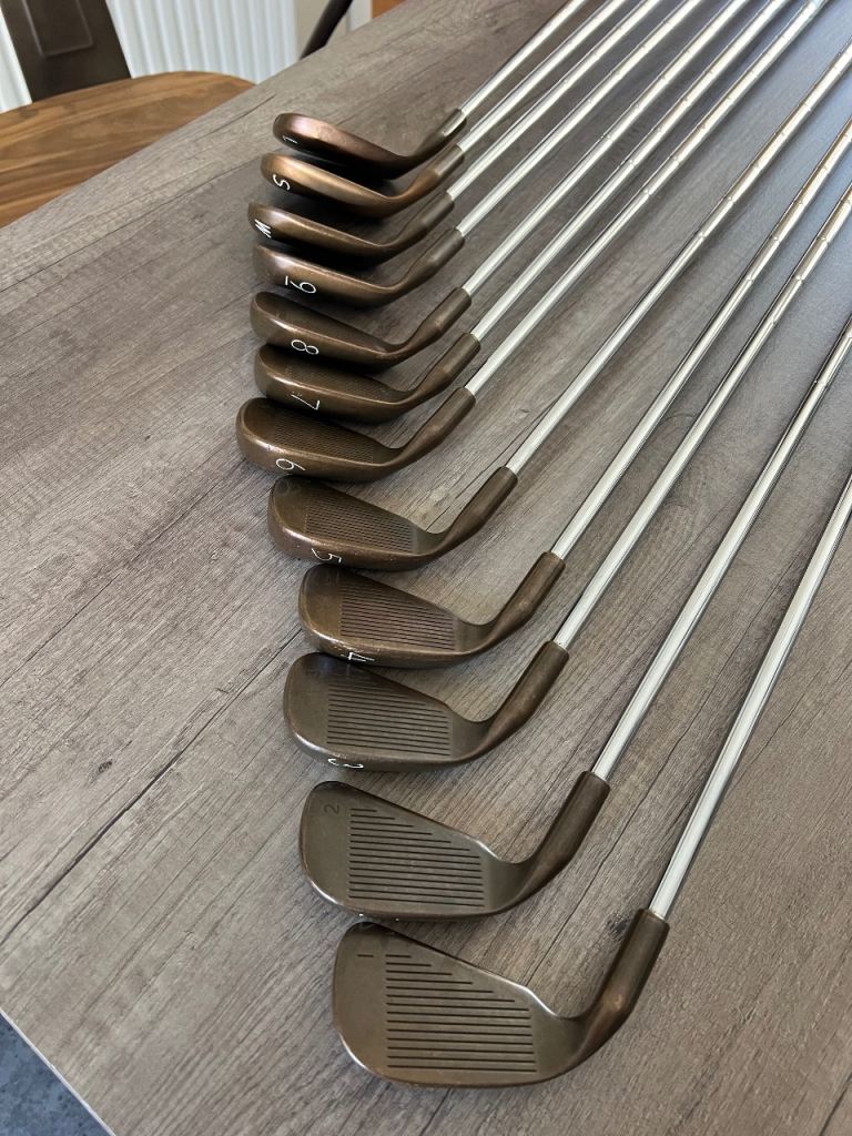 PING EYE 2 + beryllium copper Golf Irons very rare full set 1 iron to lob wedge. Good Condition