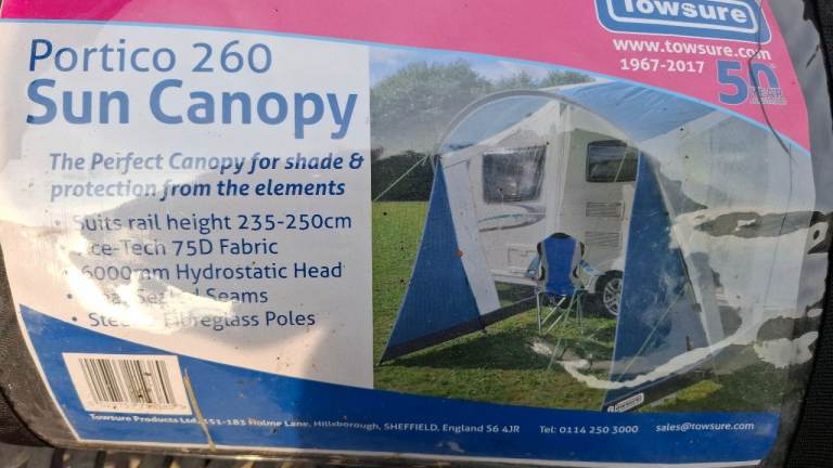 FREE Bridgford CARAVAN Sun Canopy 260cm