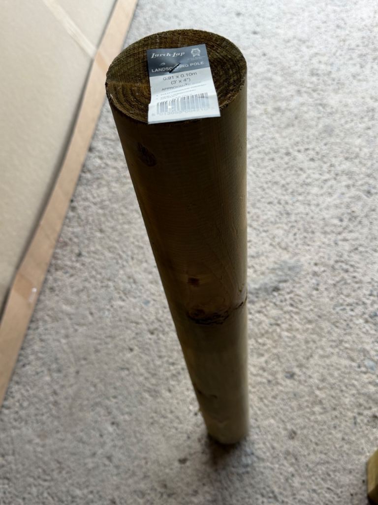 Jarch-Lap Landscaping Pole 0.91 x 0.10m – New, Pressure Treated Wood