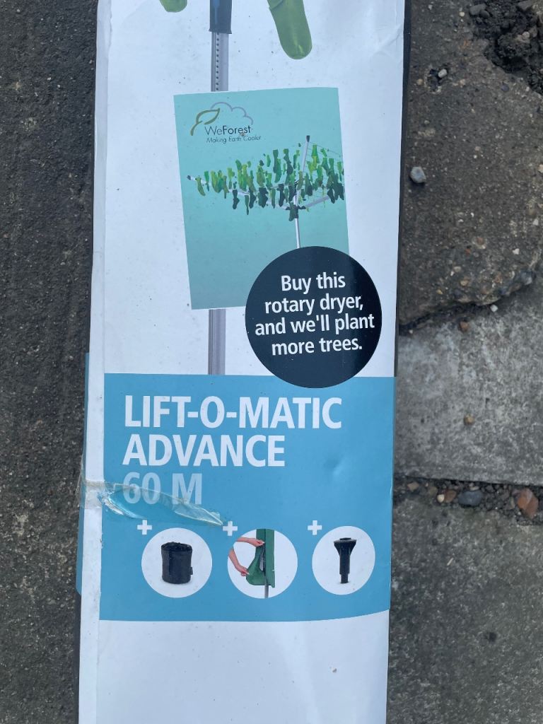 New Brabantia 60m lift-o-matic washing line