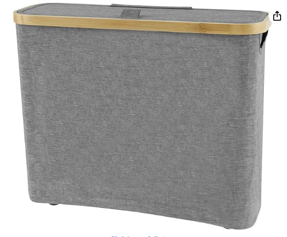 Toilet Paper Storage with Side Window - Large Basket Holds up to 12 Rolls