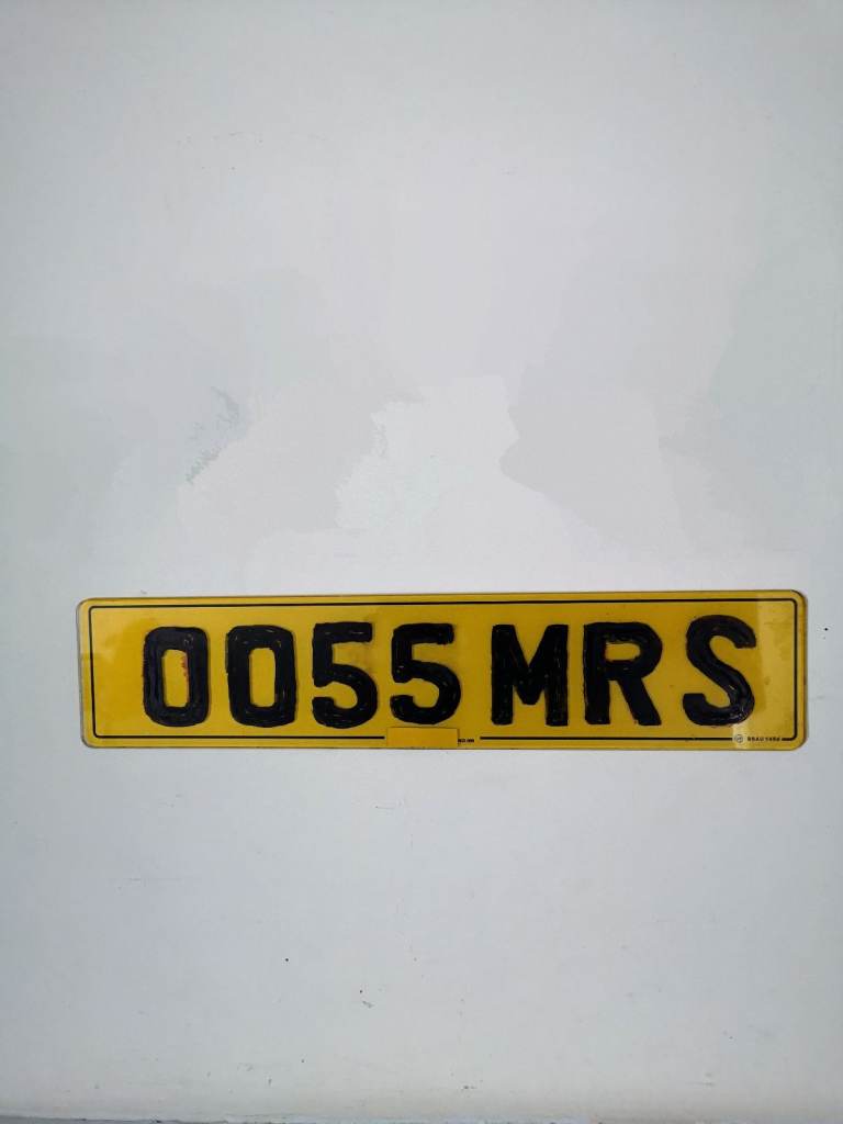 Cherished number plate , OO55 MR  S or MRS