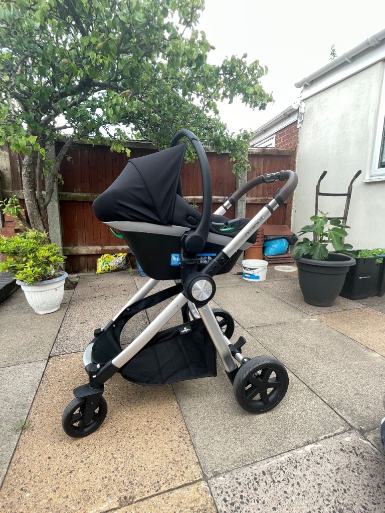 Panorama XTi by Babylo 2-in-1 Travel System with R129 Car Seat - Granite
