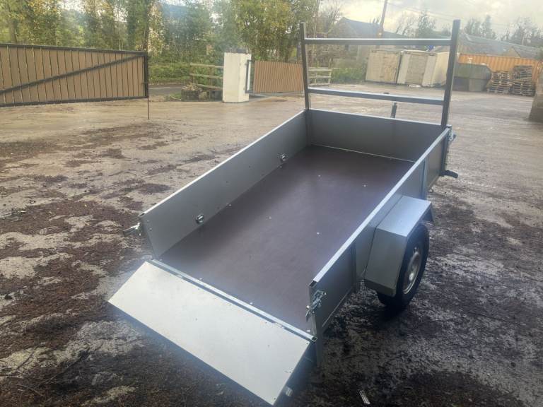 8x4 Galvanised Trailer Tipping 1400kgs payload Brand NEW Chassis Car Hitch Lock 