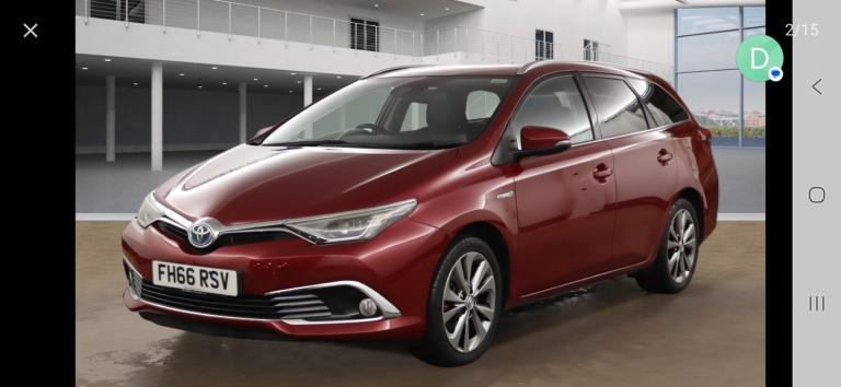 2017 Toyota Auris 1.8 Hybrid Excel TSS 5dr CVT ESTATE Petrol/Electric Hybrid Automatic