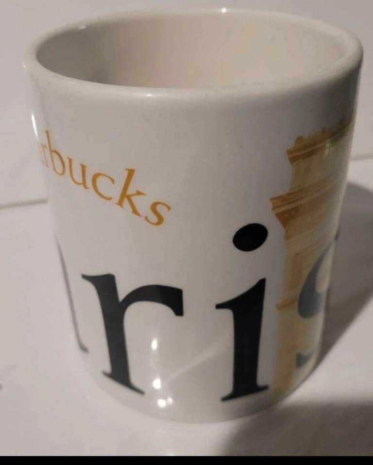 Paris France 2002 Starbucks 16oz City Mug Collectors Series Mug  Perfect Condition