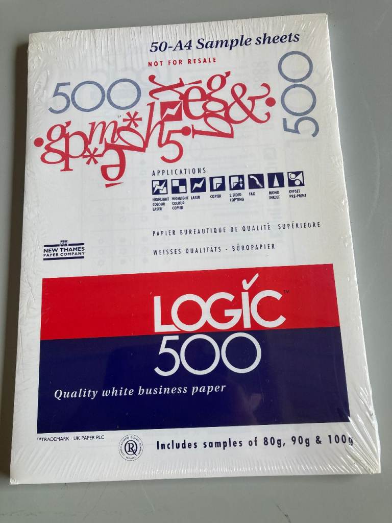 Logic 500 A4 Sample Sheets – Quality White Business Paper