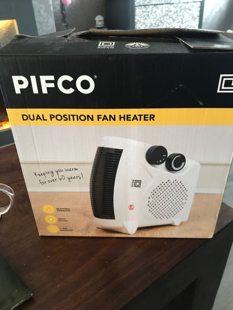 Pifco dual position fan heater