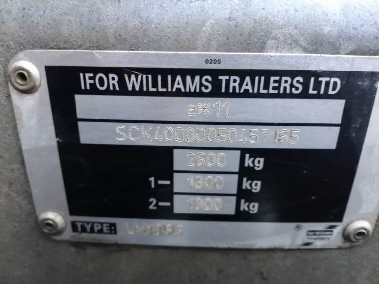 Ifor Williams Trailer 10ft x 5.5ft cage sides and cover 