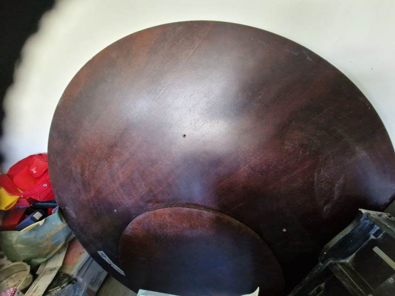 8 seater round dining table with matching lazy susan