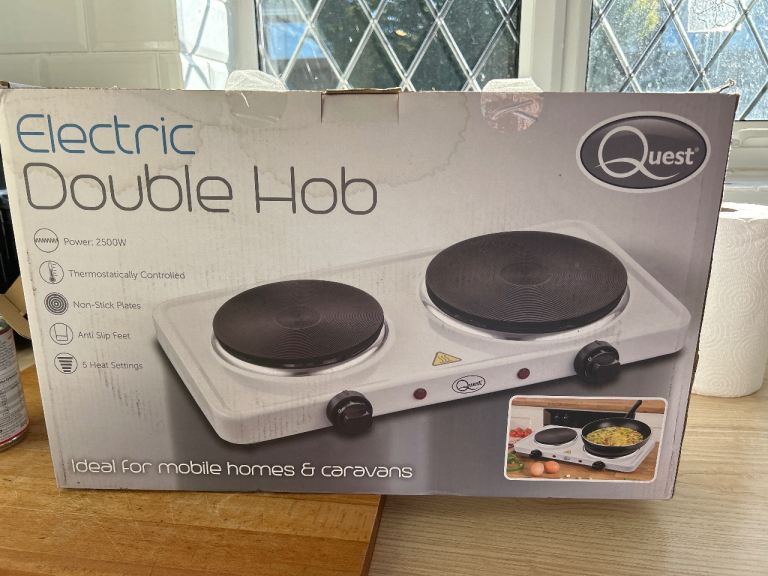 Quest Electric Double Hob – New, Boxed