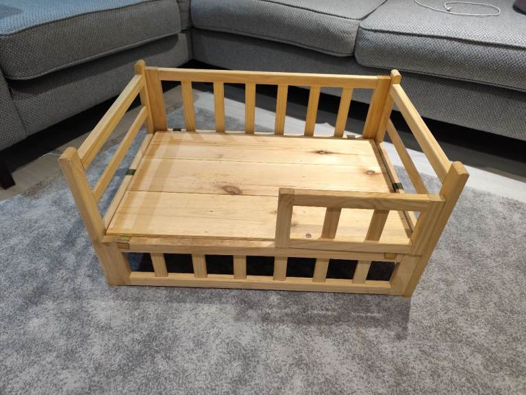 Wooden dog bed 