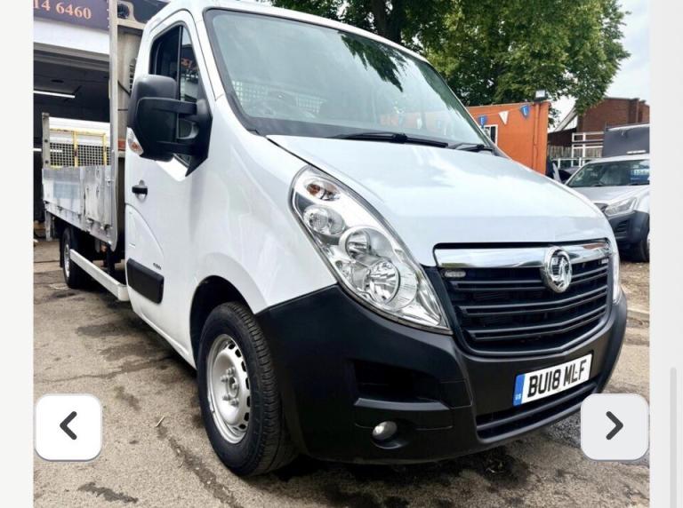 VAUXHALL MOVANO 4M DROPSIDE 2.3 CDTi 3500 BiTurbo TAIL BOARD CAN BE REMOVED 2018