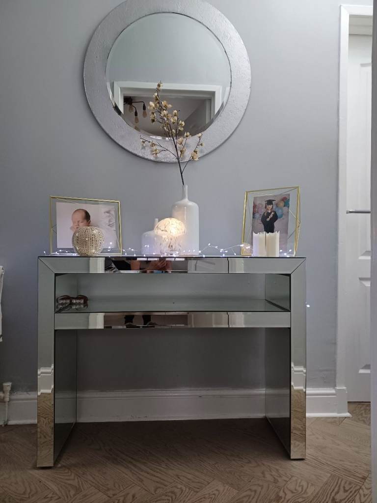 Mirrored Console Table – Good Condition