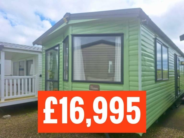 OFF SITE static caravan Scotland double glazed & heated 3 bed Victory Sandhurst