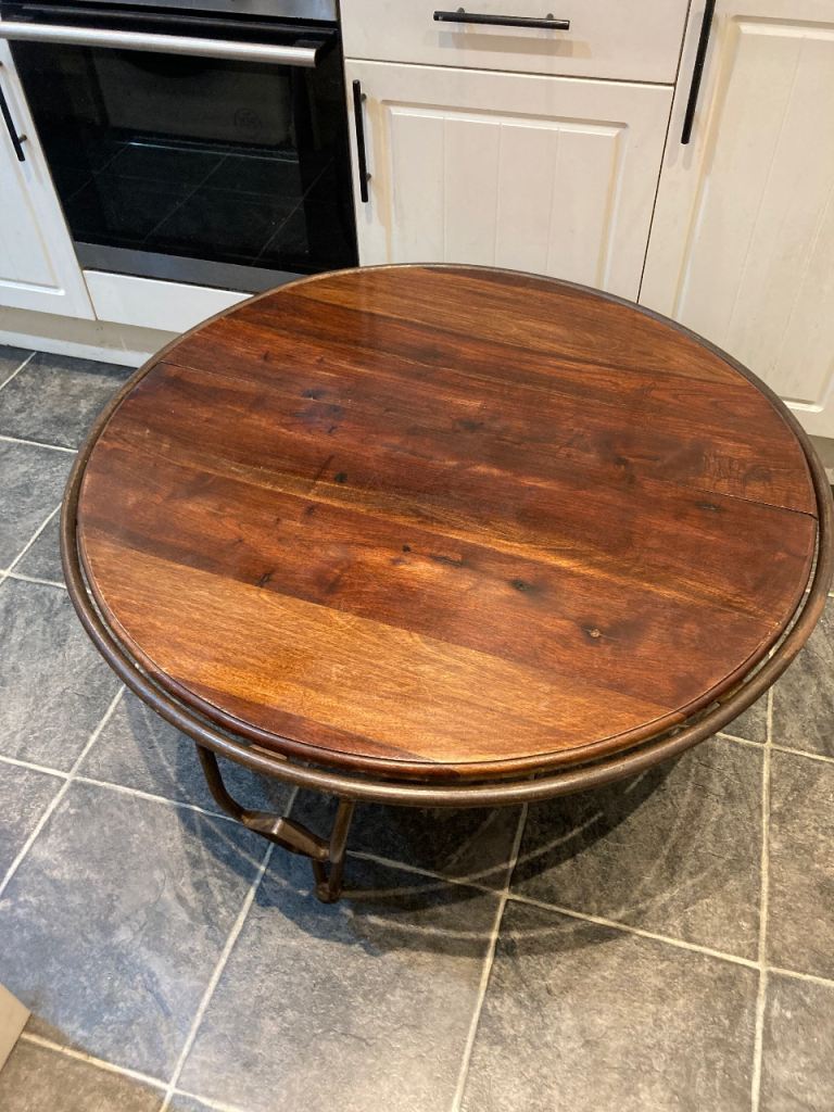 Solid wood and Iron table , £10.00 for Sale in Sutton, London | Gumtree