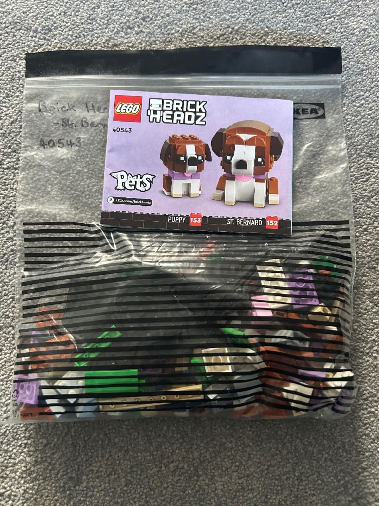 Lego Brick Headz St Bernards