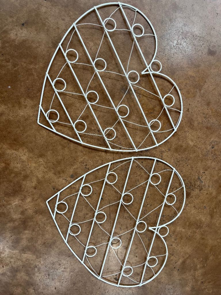 Hearts to display cards or notes. Wedding?