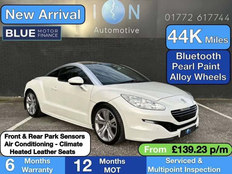 2015 Peugeot RCZ 1.6 THP GT 2dr COUPE PETROL Manual