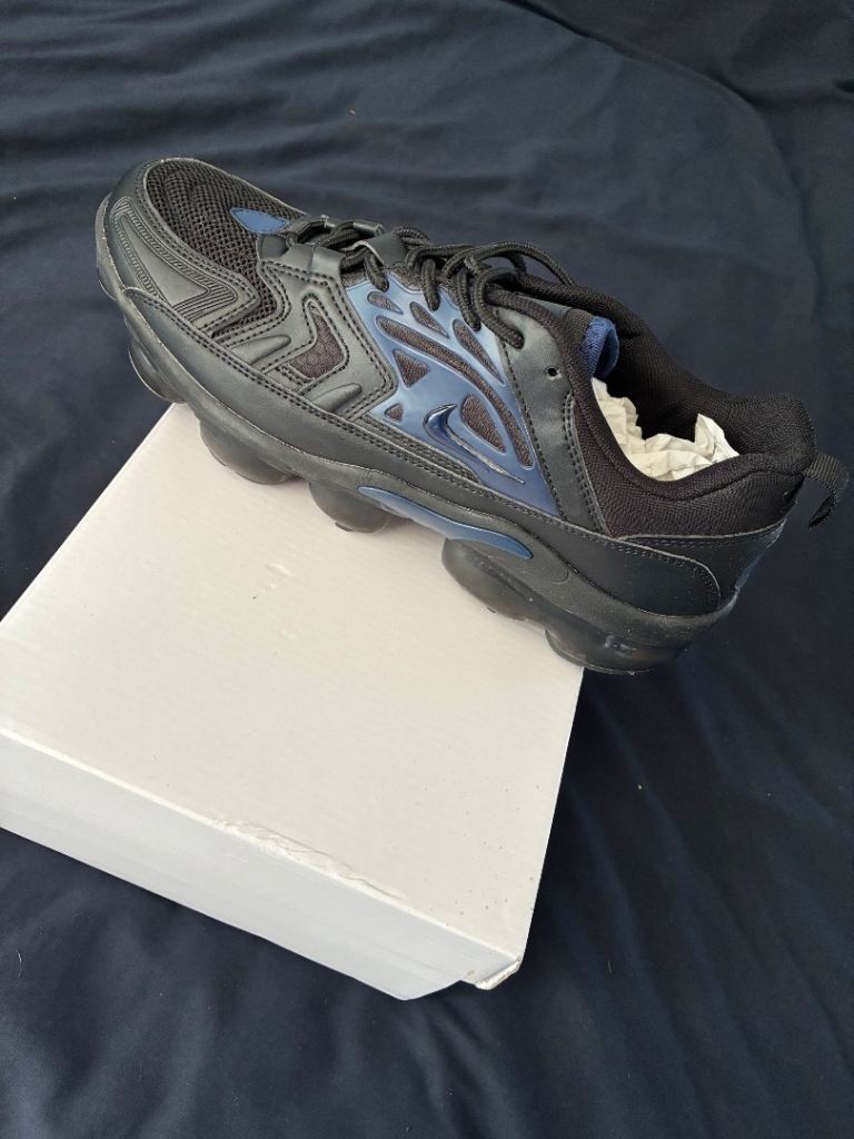 New Black and Blue Trainers in Box