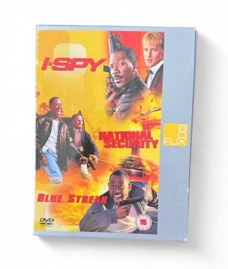 I-Spy, National Security, Blue Streak DVD Box Set with Slip Cover – Good Condition
